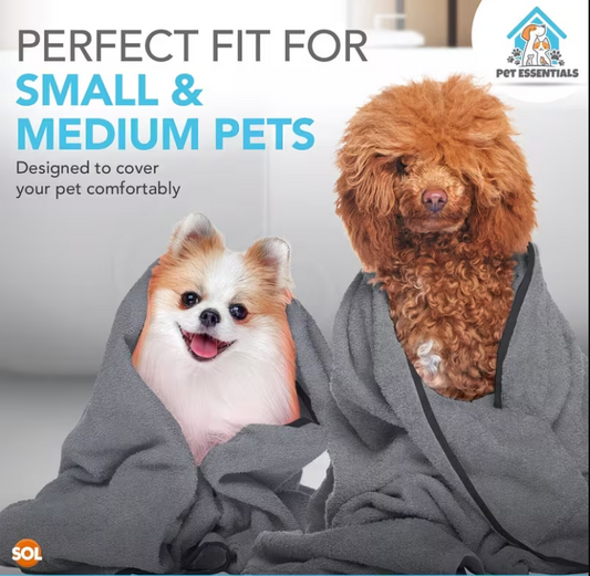 Super Absorbent Microfiber Pet Towel – Quick-Dry, Soft & Durable for Dogs & Cats (100×60 cm)