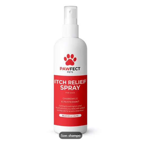 Pets Itch Relief Spray for Dogs Make them Clam with Chamomile & Peppermint Formula, Soothes Skin & Deep Cleans